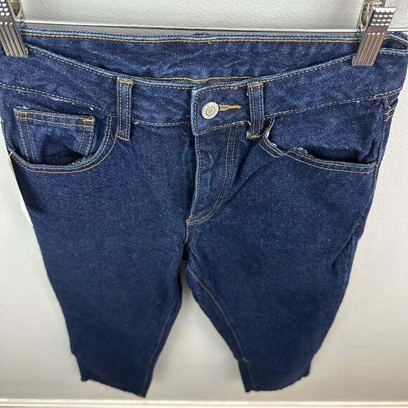 J. Galt Brandy Melville Millie Button-Front Dark Wash Denim Jeans NWT Size Small - Picture 14 of 15